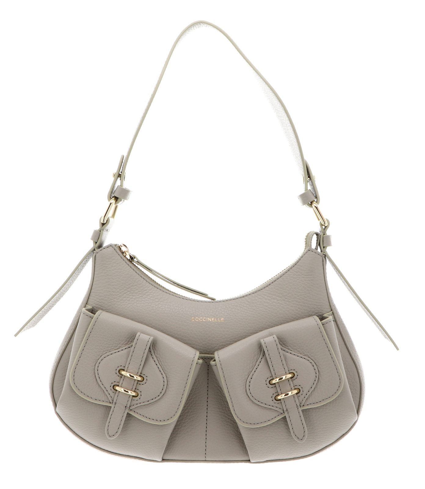 COCCINELLE Schultertasche Shoulder Bag Grained Leather, aus echtem Rindsleder
