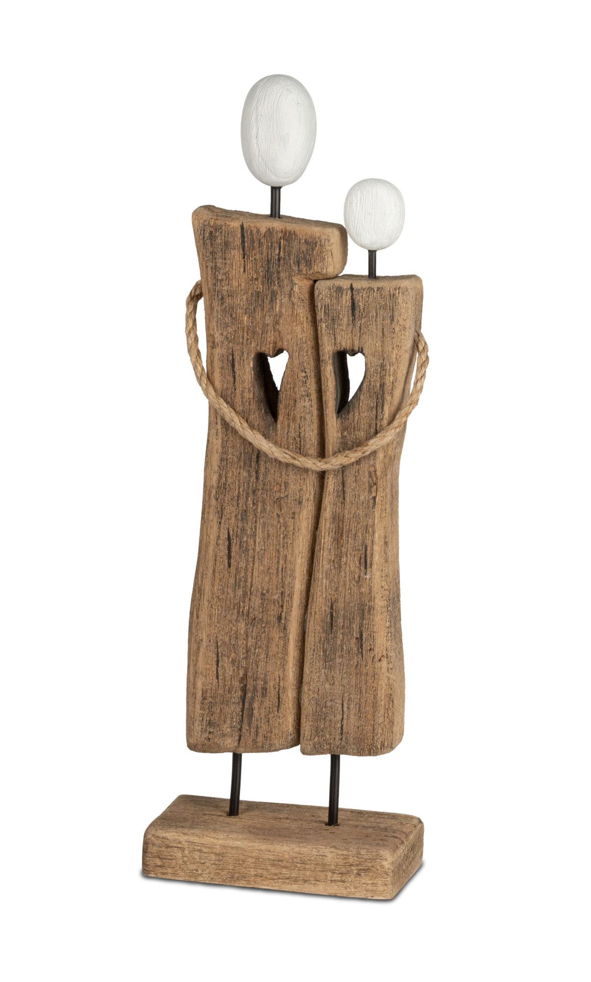 formano Dekoobjekt Paar auf Fuß Dekofigur 688385 – Holzfigur Paar Naturholz günstig online kaufen