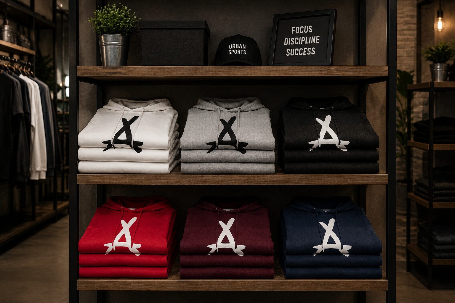 Blondie & Brownie Hoodie Alumni Damen Hoodie Symbol Print Freizeit Kapuzenpullover Design Stil (Einzelstück, Einzelartikel) AlumniA Damen Hoodie Symbolprint Edition