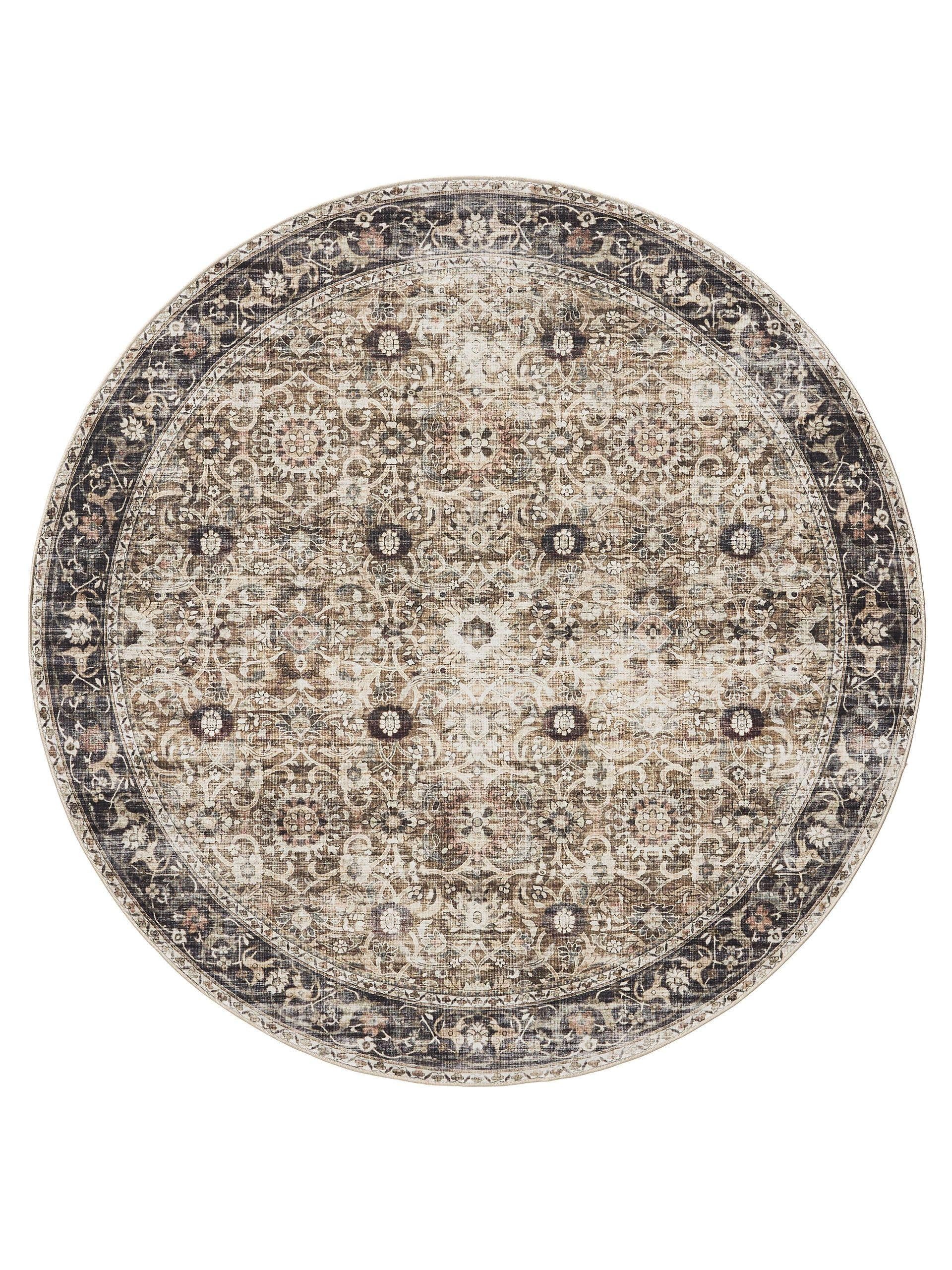 benuta Teppich George, rund, Höhe: 5 mm, Vintage-Look, Kurzflor, Teppich Wo günstig online kaufen