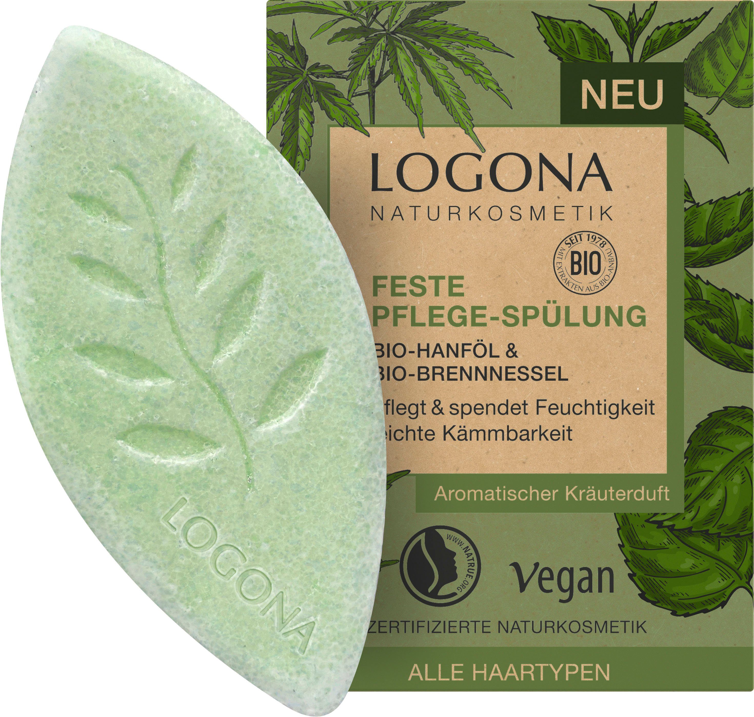 Das Produkt erfreut sich großer Beliebtheit LOGONA Haarspülung Logona Brennnessel & Hanföl Spülung Feste