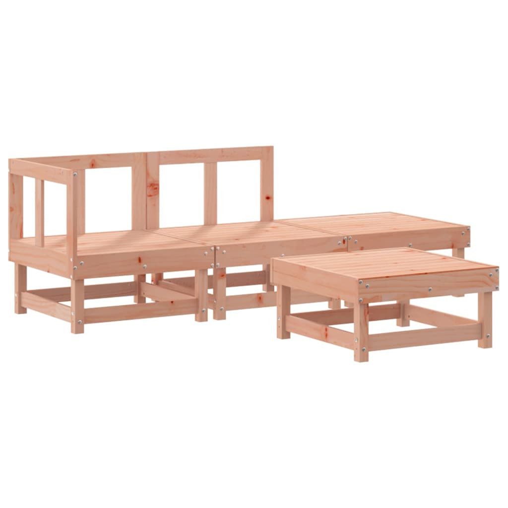Gartenlounge-Set 4-tlg. Garten-Lounge-Set Massivholz Douglasie