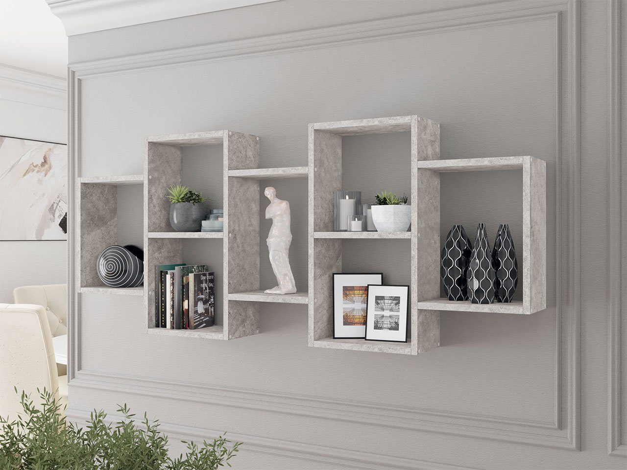 MIRJAN24 Wandregal Trio 001, 161x18x65 cm, Universell günstig online kaufen