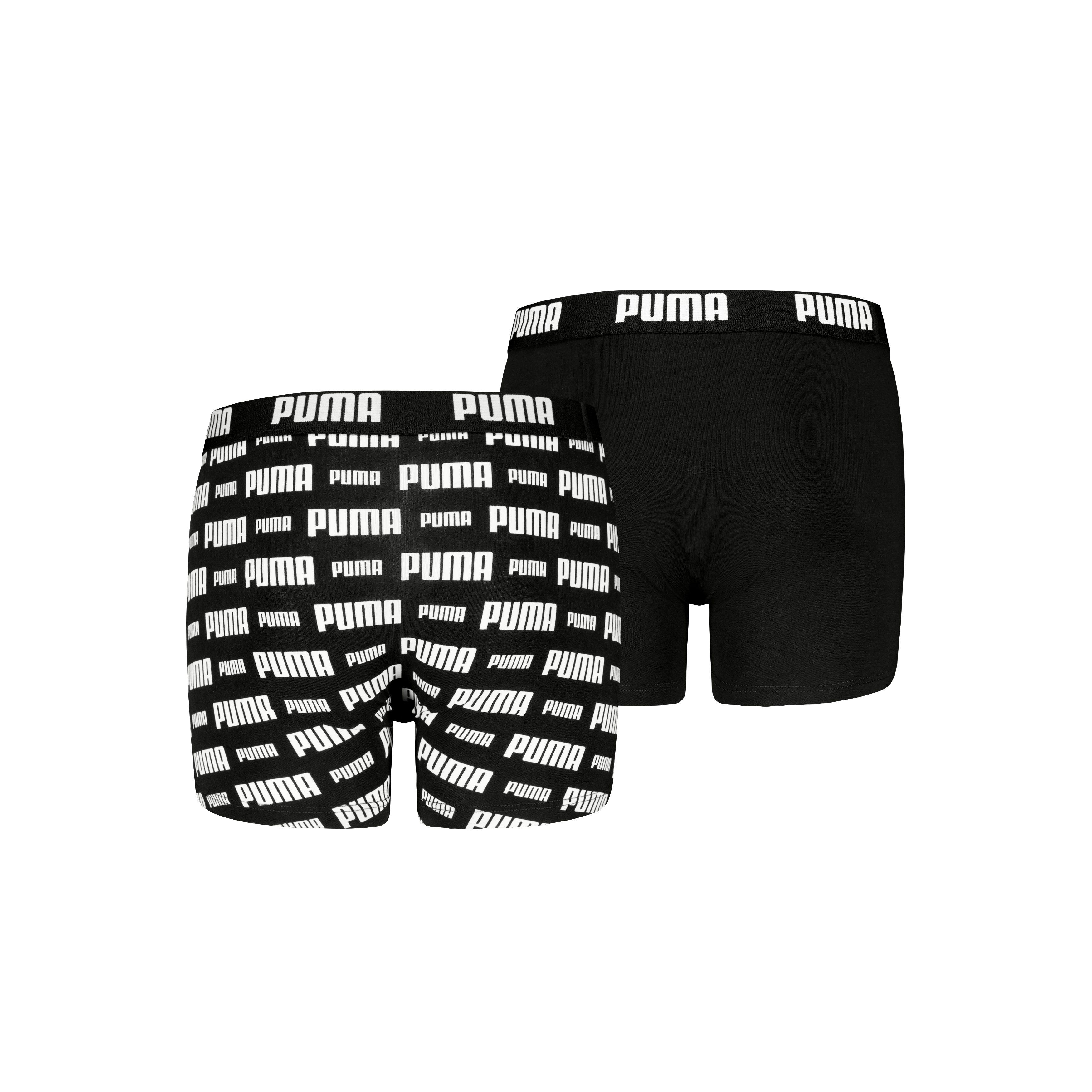 PUMA Boxershorts PUMA BOYS EVERYDAY LOGO PRINT BOXERS 2P (Packung, 2er Pack) mit breitem Logobund