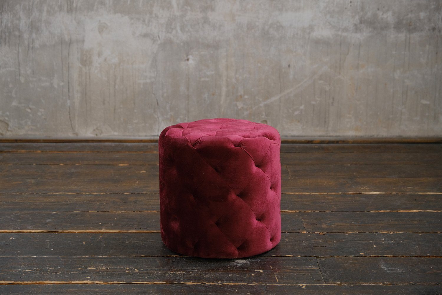 KAWOLA Hocker MIO, Polsterhocker Pouf Velvet versch. Farben