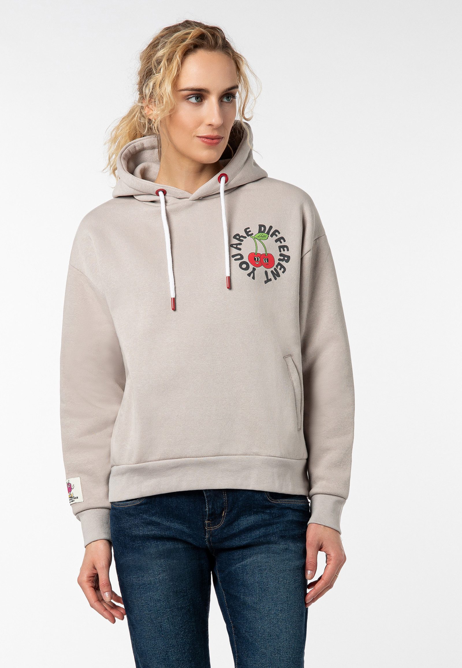 SUBLEVEL Kapuzenpullover Damen Hoodie Kapuzenpullover mit Sommer-Backprint günstig online kaufen