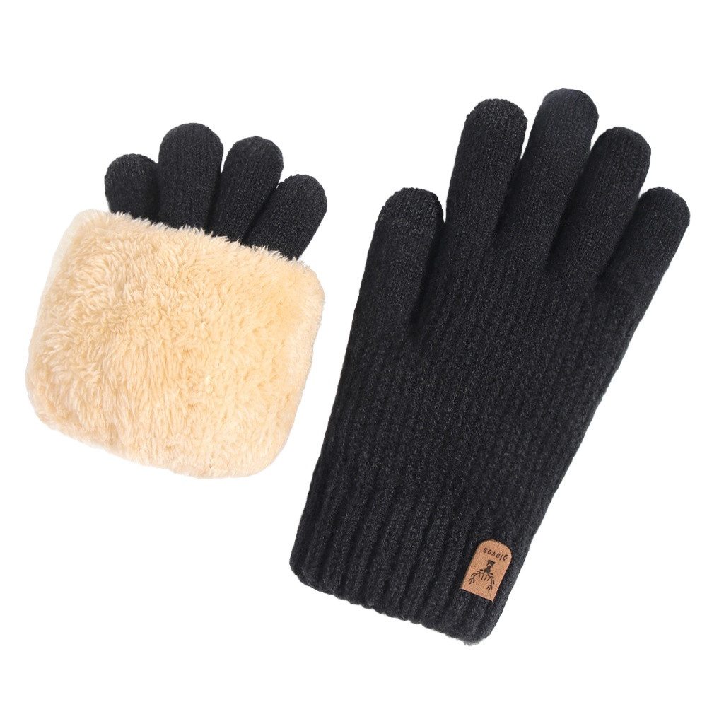 Cachito Strickhandschuhe Touchscreen Warme Strickhandschuhe Thermohandschuhe Outdoor Winter Geschenke für Herren und Damen