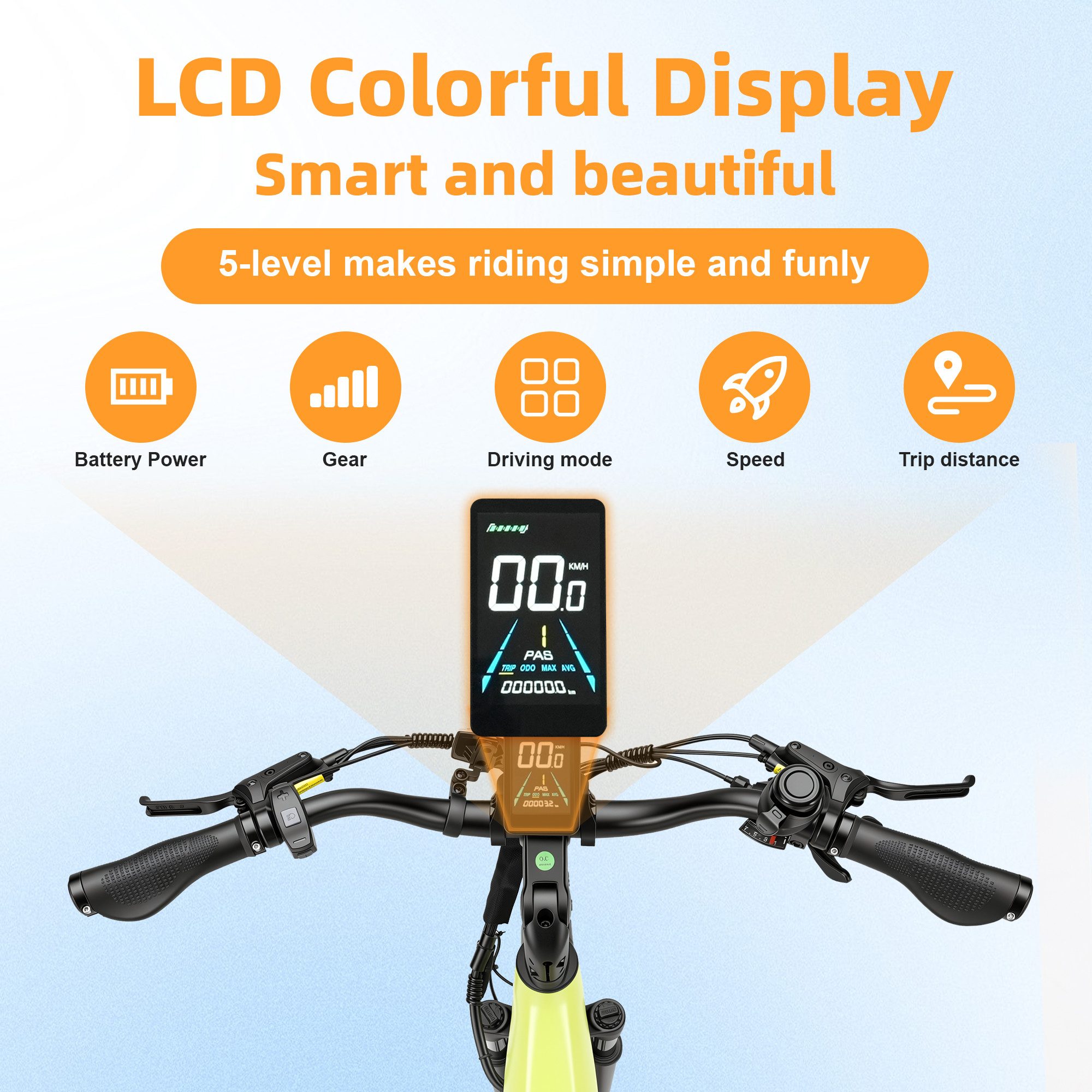 TTGO E-Bike Cityrad 28 Zoll, 70Nm Hinterradmotor, 120km, Z3, für Damen und Herren, 7 Gang SHIMANO, Kettenschaltung, Heckmotor, 720 Wh, 5 Stufen, LCD-Farbdisplay – Bild 3 von 5