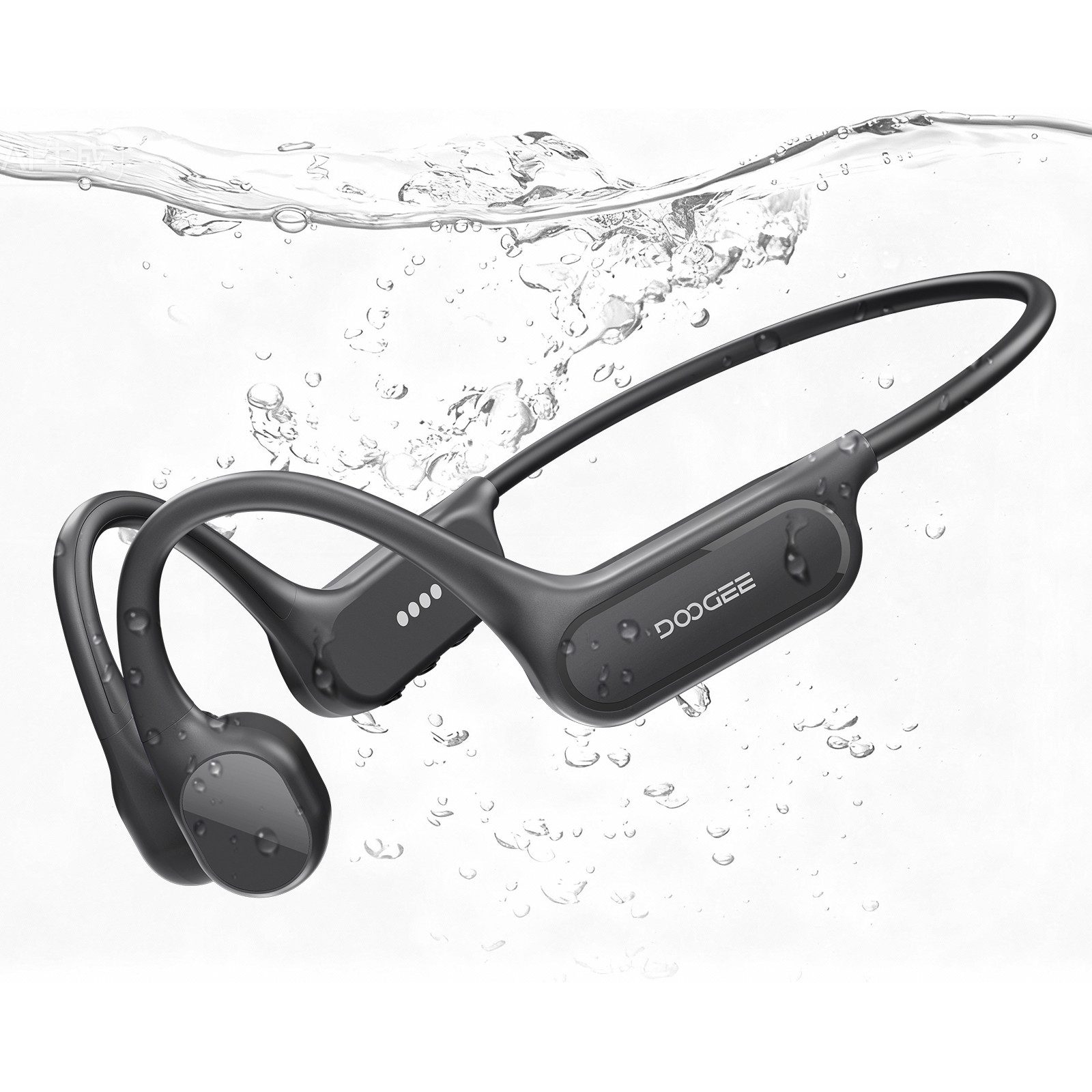 DOOGEE BONEBEATSWIMLITE, Knochenschall-Kopfhörer, IP68, 32GB, Open-Ear Bluetooth-Kopfhörer (Bluetooth, Bluetooth & MP3, 10h Laufzeit, Schwimmtaugliche, für Sport & Fitness)