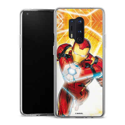 DeinDesign Handyhülle Iron Man on Fire, OnePlus 8 Pro Silikon Hülle Bumper Case Handy Schutzhülle