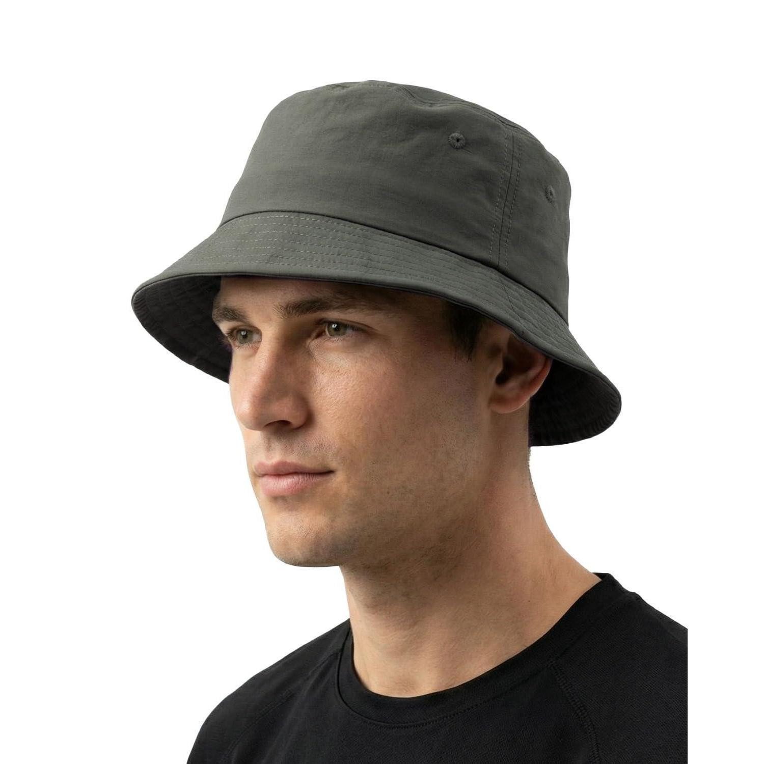 LuxusKollektion Fischerhut Fischerhut Anglerhut Sonnenhut UV Schnelltrocknend Bucket Armeegrün M