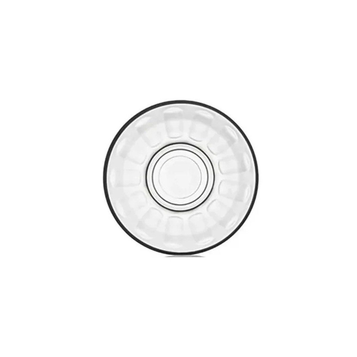 LAV Teeglas Unterteller Set – 6-tlg., rund, strukturierte Optik, 6-tlg., Glas, 6-teilig