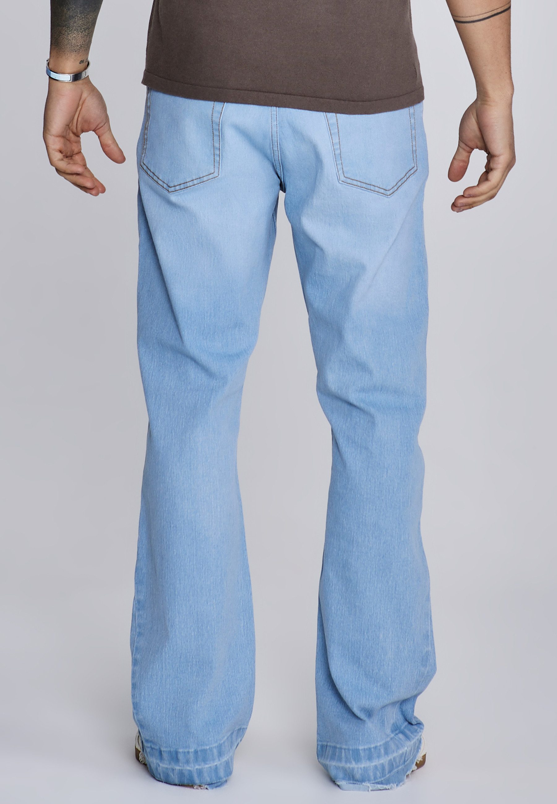 Siksilk Regular-fit-Jeans SikSilk Herren Flare Fit Jeans