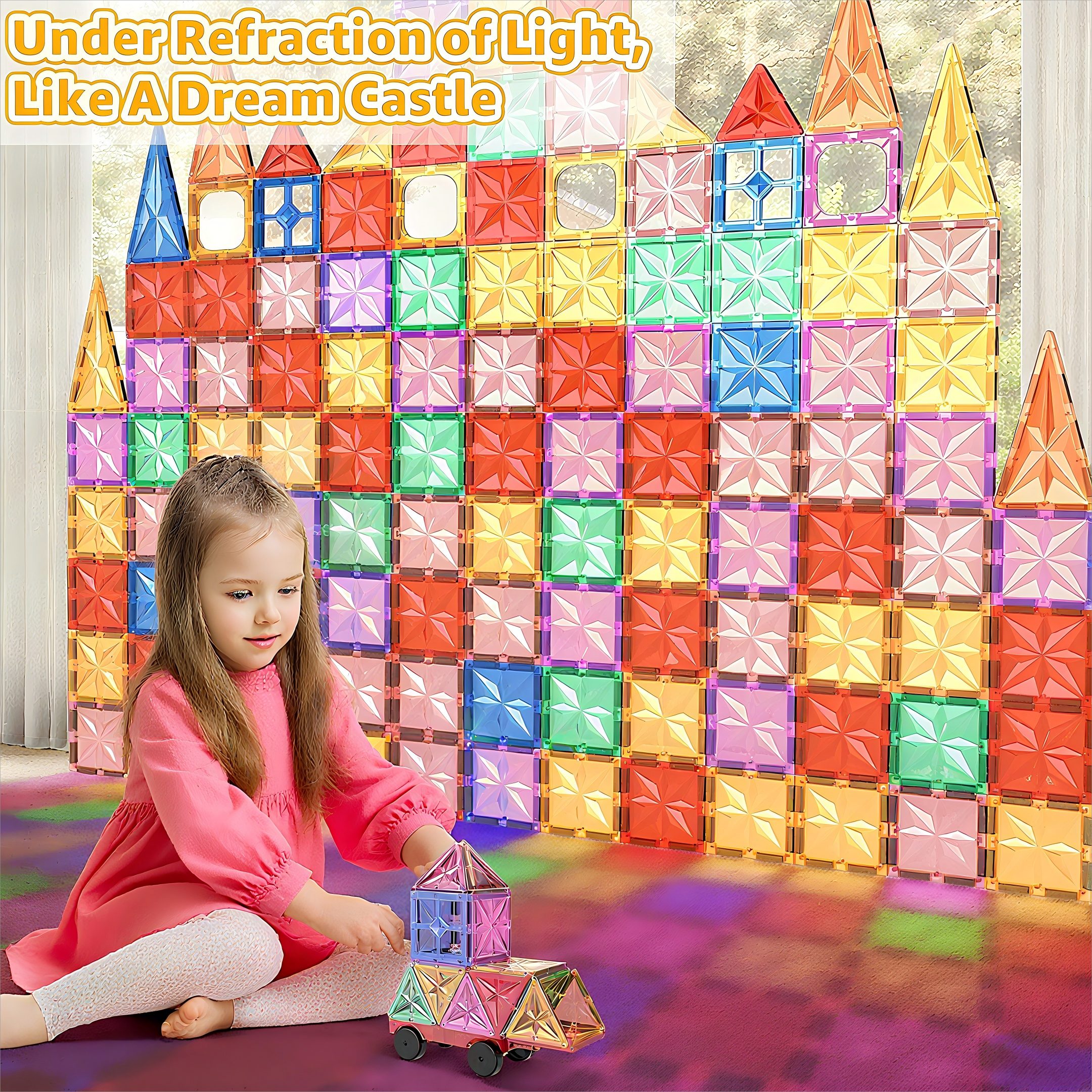 POPOLIC Magnetische Bausteine, 61 Teile Magnete Kinder Stärker Magnetbauste günstig online kaufen