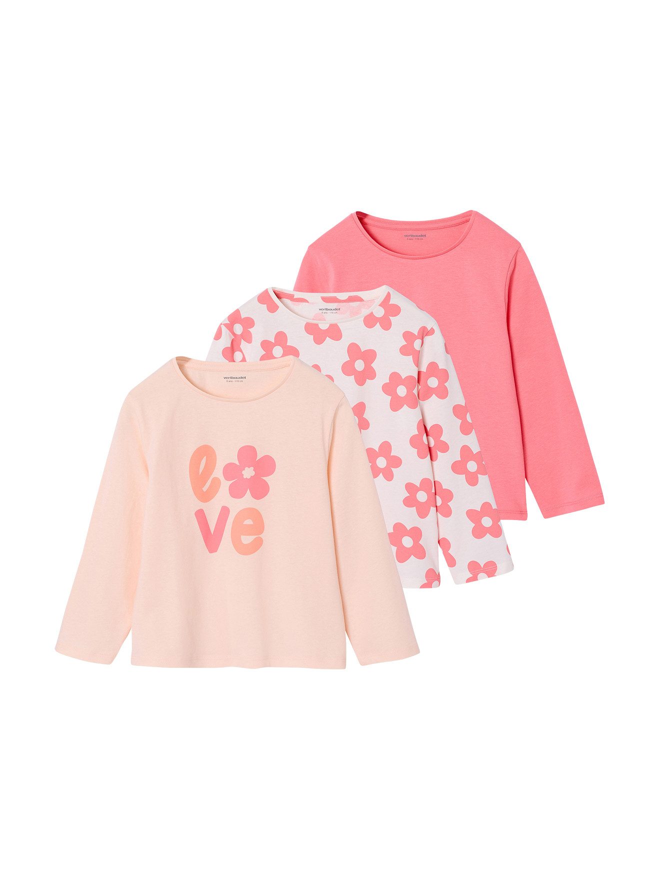 Langarmshirt Mädchen Shirts mit Print BASIC