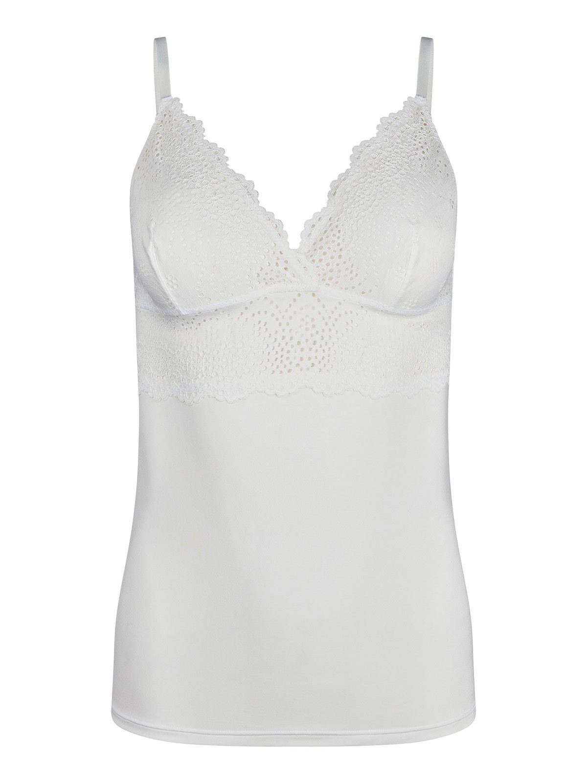 Skiny Achseltop Damen Spaghettishirt Bamboo Lace (Stück, 1-St) recyceltes Material
