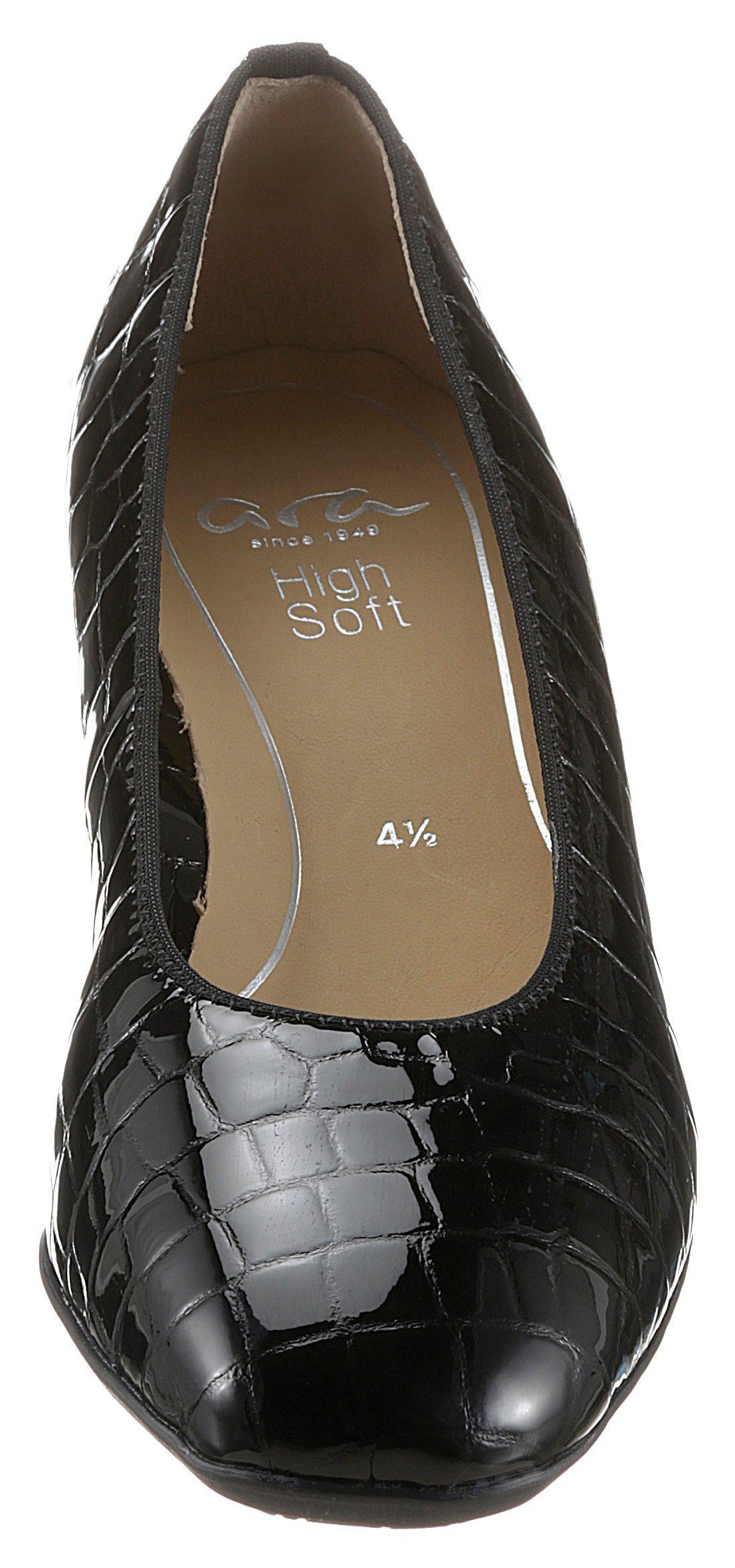 GRAZ mit Reptilprägung, Schuhweite: normal schwarz Ara 038655 Pumps