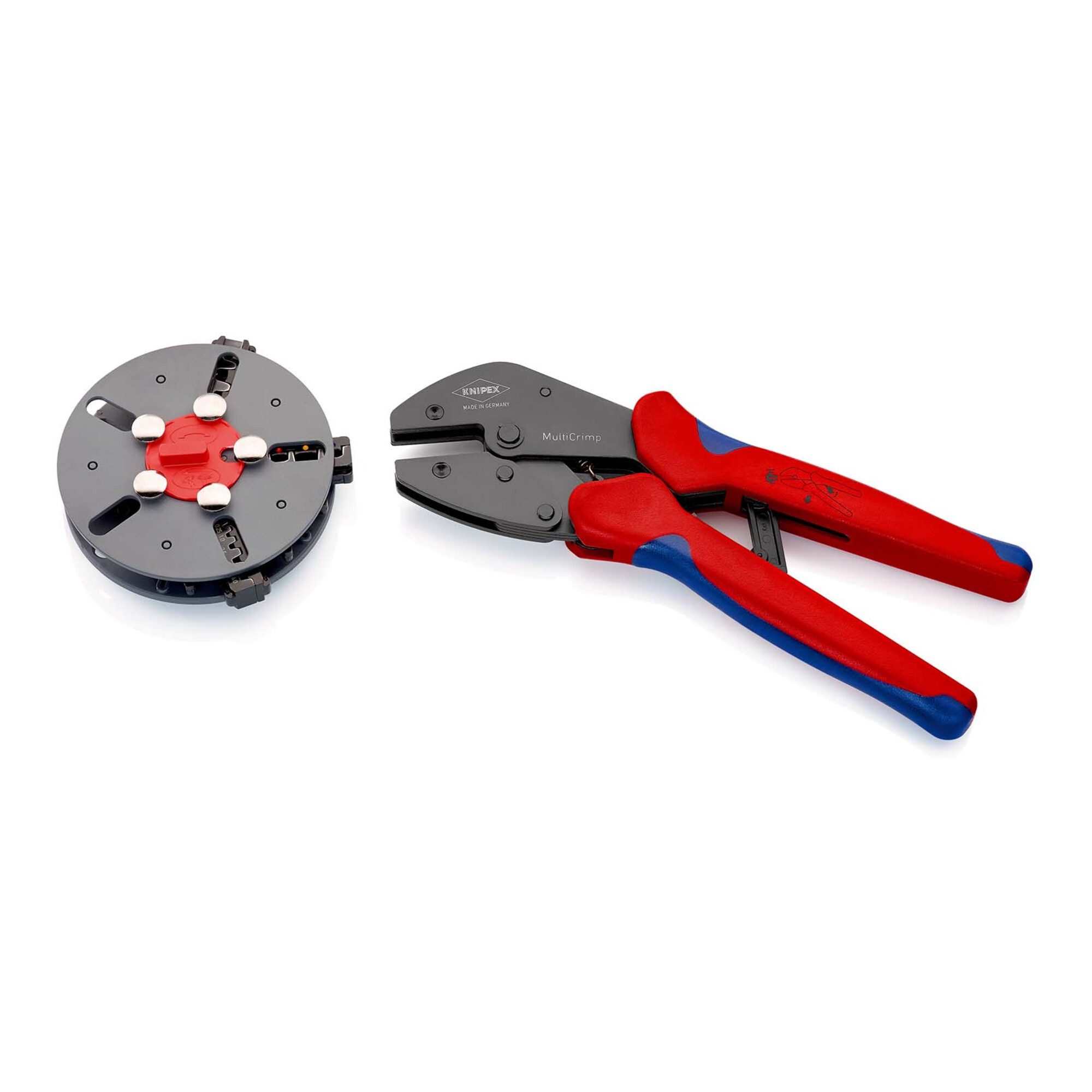 Knipex Crimpzange KNIPEX 97 33 01 MultiCrimp® Crimpzange mit Wechselmagazin mit