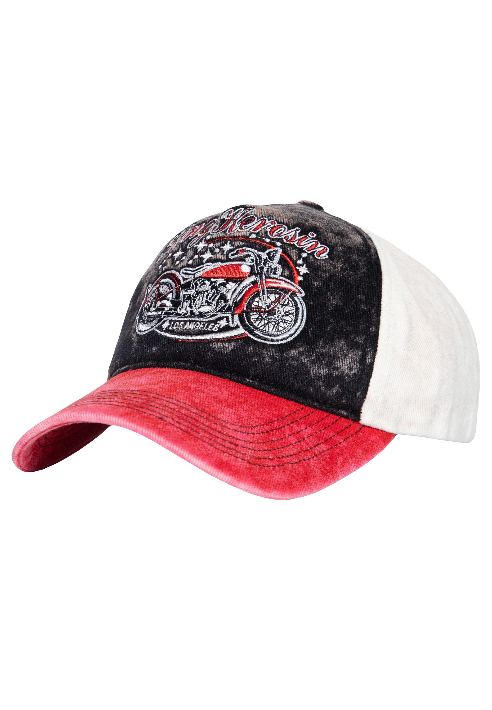 KingKerosin Baseball Cap Bobber (1-St) im Acid-Wash-Look