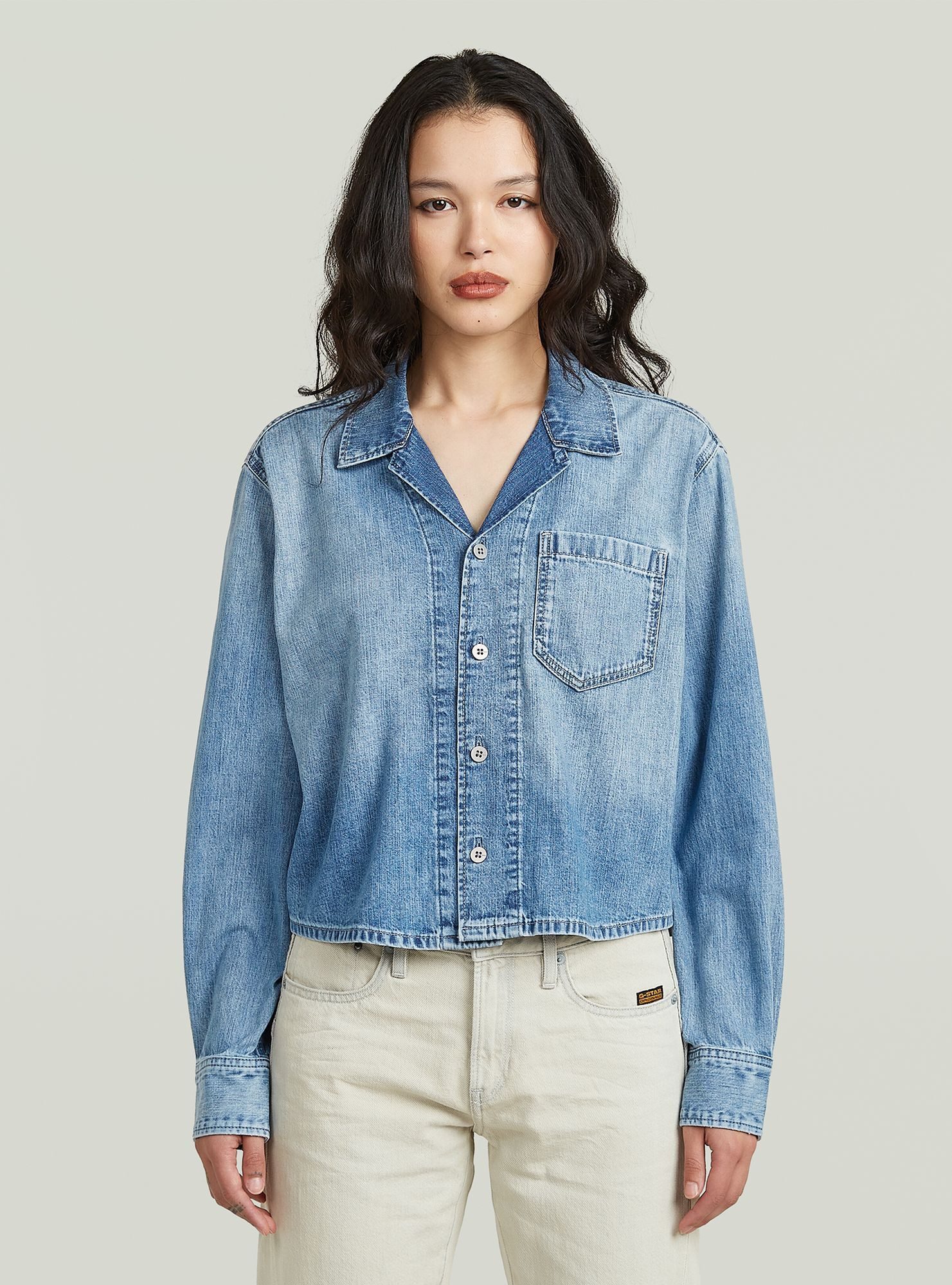 Langarmshirt Resort Boxy Relaxed Shirt