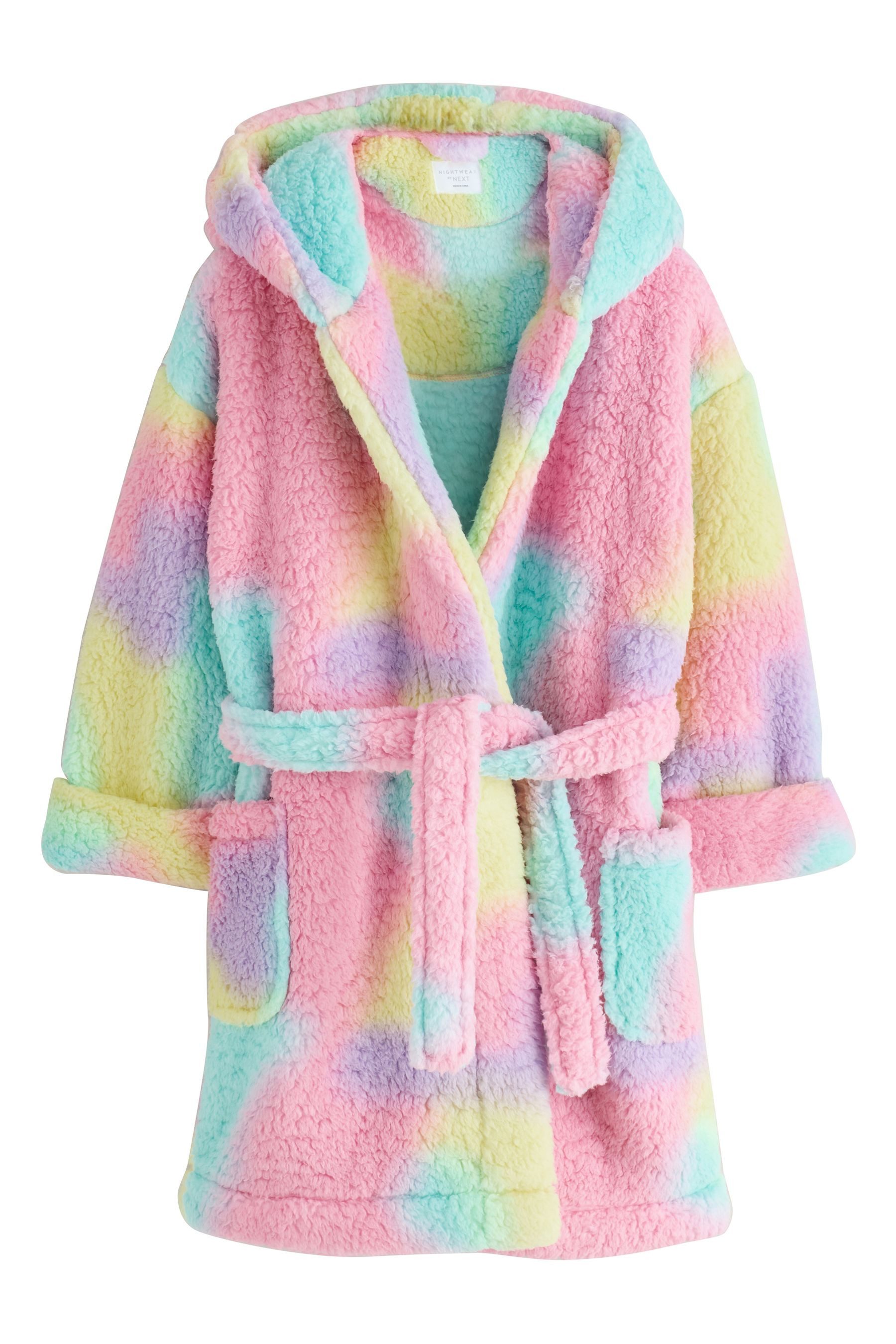 Next Kinderbademantel Morgenmantel aus Teddy-Fleece, Polyester (recycelt), Polyester