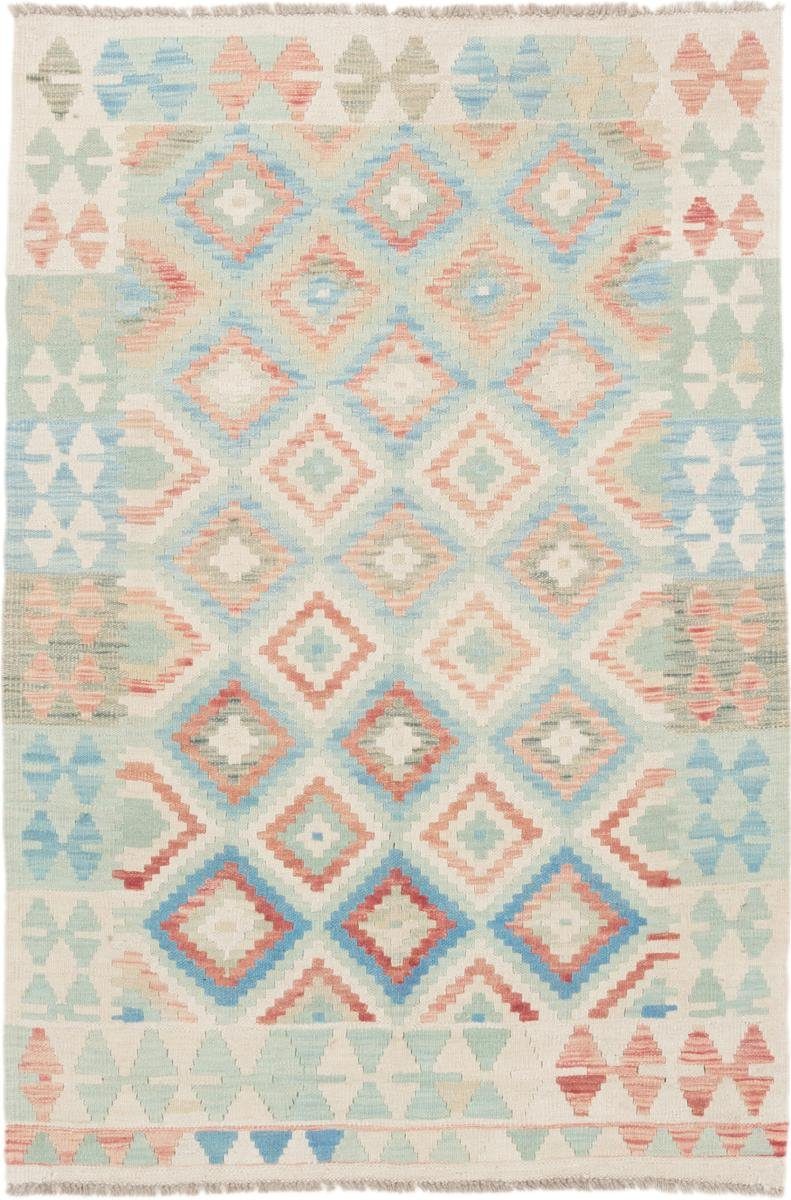Orientteppich Kelim Afghan 104x149 Handgewebter Orientteppich, Nain Trading, rechteckig, Höhe: 3 mm