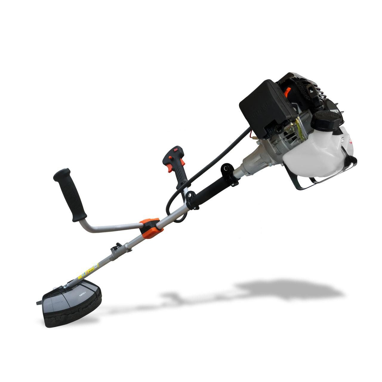 FUXTEC Benzin-Motorsense FX-MS125, 30,5 cm Arbeitsbreite Messer, 25.4ccm, 30.5cm Schnittbreite, leichte 5.5kg, 3 Zahn Messer/Blatt