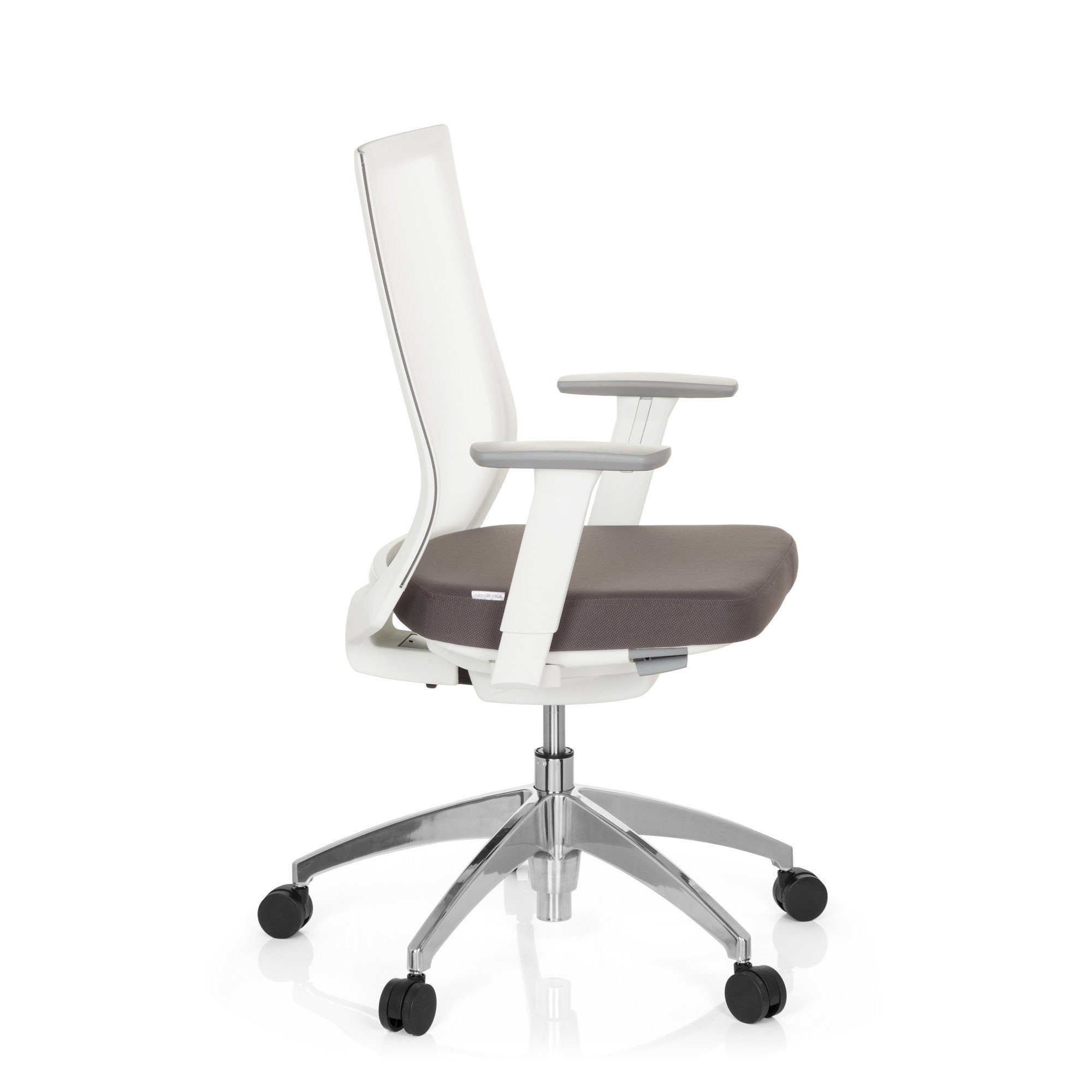 Bürostuhl ergonomisch OFFICE Schreibtischstuhl Profi Stoff St), (1 hjh Drehstuhl ASPEN WHITE