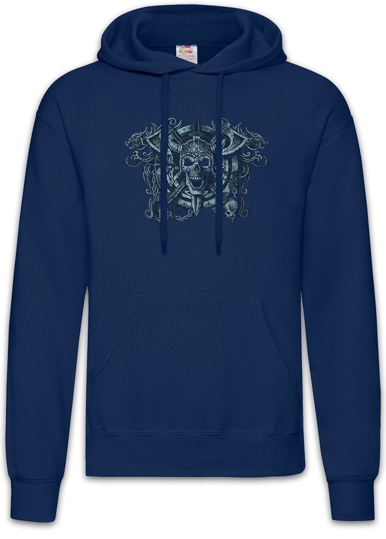 Hoodie Viking Skull Circle Herren Hoodie Walhalla Odhin Wotan Thor Vikings