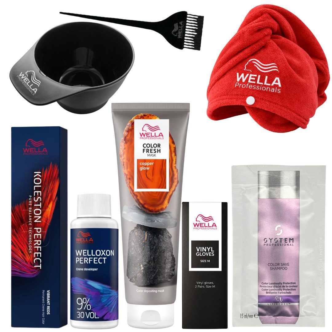 Wella Professionals Haarfarbe Copper Goddess Haircolor-Set, 8-tlg.