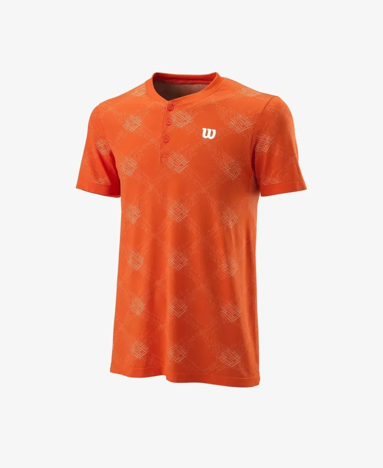 Wilson Kurzarmshirt PWR SMLS HENLEY III Fiesta/Wh