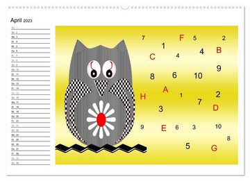 CALVENDO Wandkalender Rätselspaß für Kinder ab 4 Jahren (Premium, hochwertiger DIN A2 Wandkalender 2023, Kunstdruck in Hochglanz)