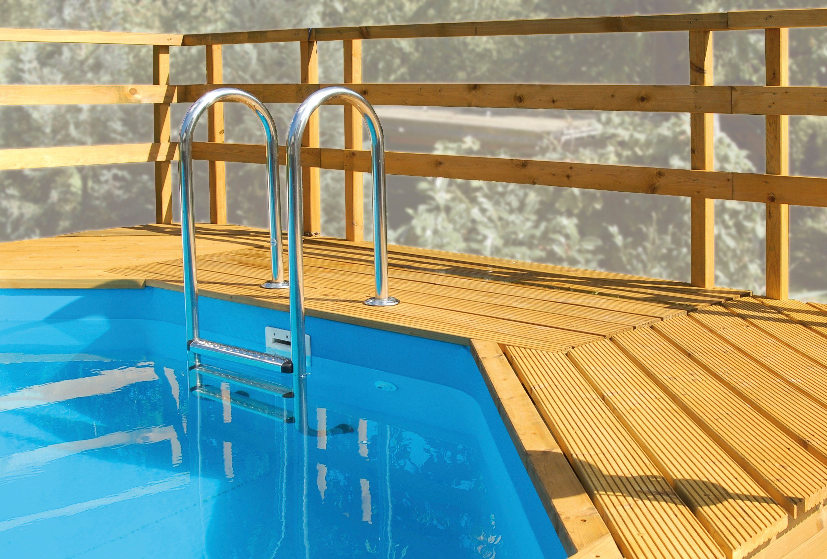 weka Terrasse Sonnendeck, BxT:139x242 cm, passend für Holzpool Mali 3