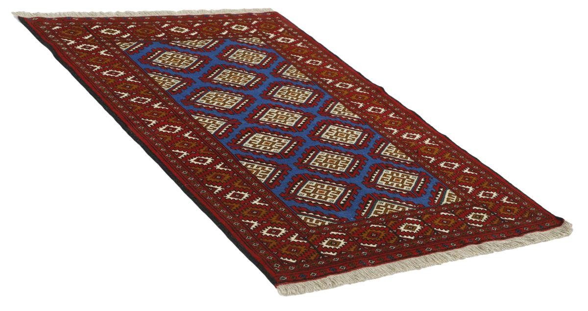 Turkaman / Perserteppich, Höhe: 6 Orientteppich Handgeknüpfter mm Nain rechteckig, Trading, 102x146 Orientteppich