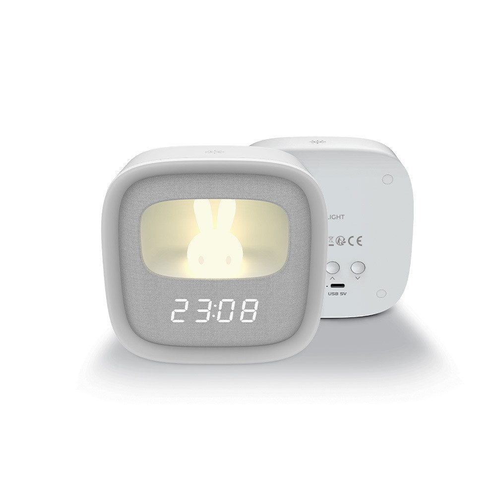 Forever Wecker Wecker mit LED-Hase-Nachtlicht quadratisch günstig online kaufen