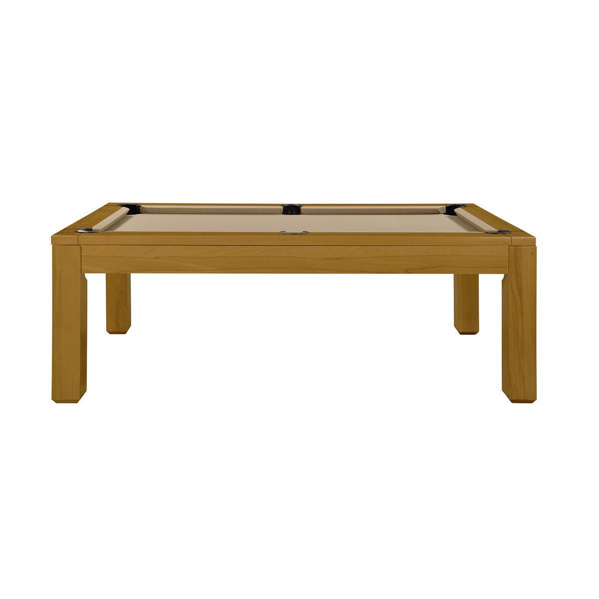 Billiard-Royal Billardtisch Olivia Honig 7 ft., (Hochwertige und massive Ausführung in beliebter Billiard-Royal® Qualität), Spielfläche aus 3-teiliger Naturschieferplatte (30 mm Dicke) mit Ballauffangtaschen aus Echtleder und Hochwertige, langlebige Banden / K 55 Gummi