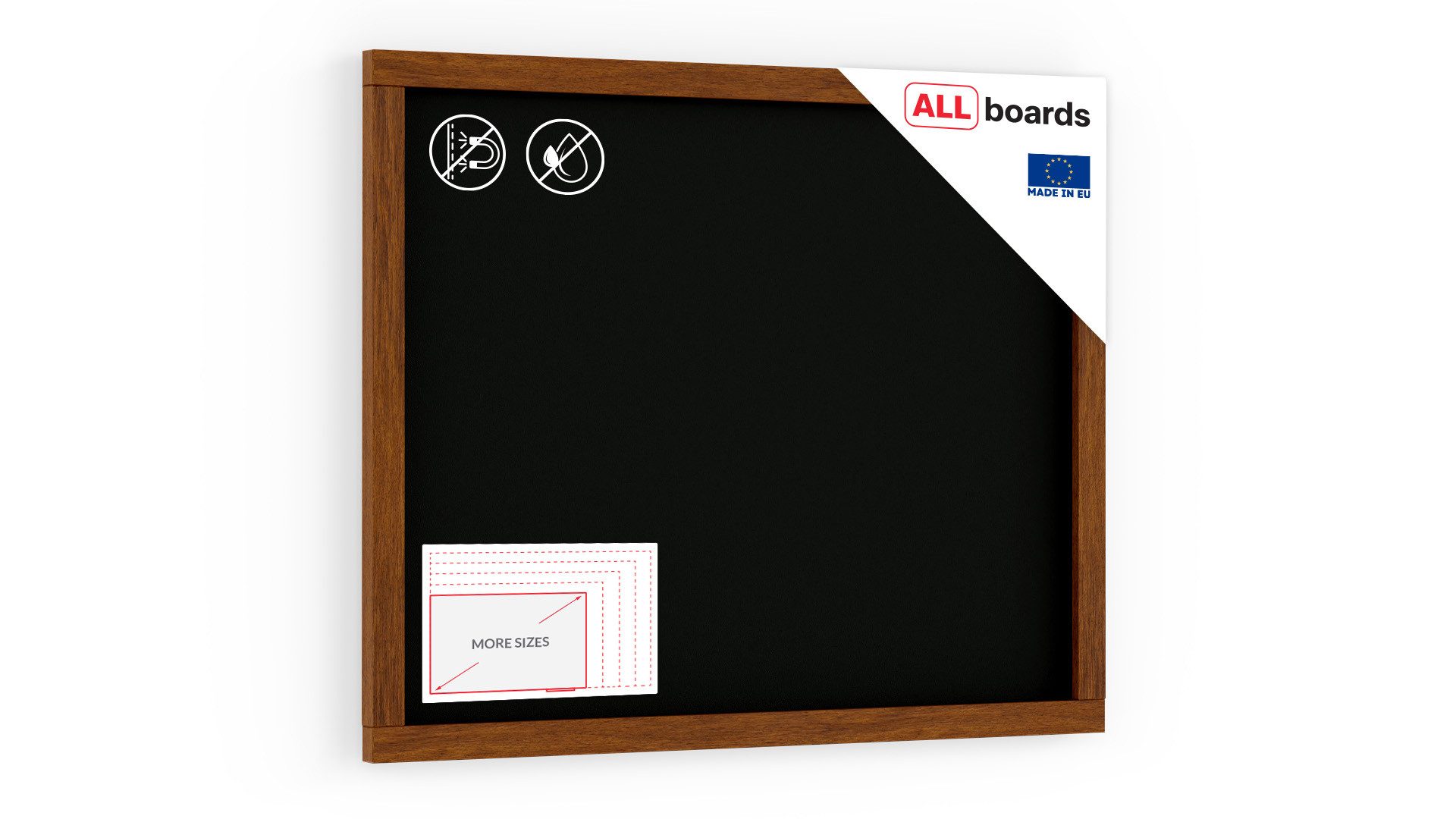 ALLboards Tafel ALLboards Kreidetafel Holzrahmen Schreibtafel günstig online kaufen