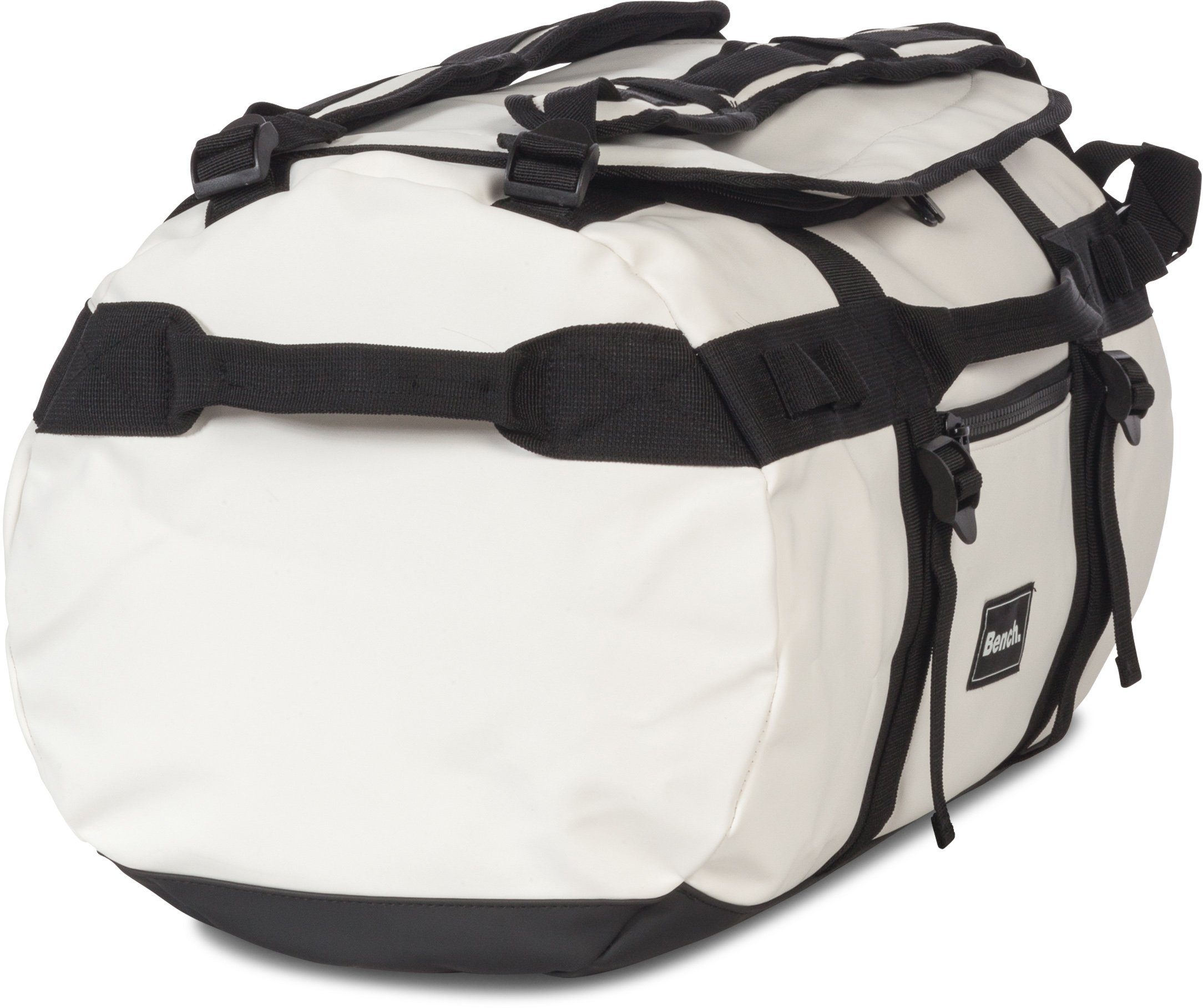 Reisetasche Rucksackfunktion; wasserabweisendem weiß, aus Bench. Hydro, weiss mit Material