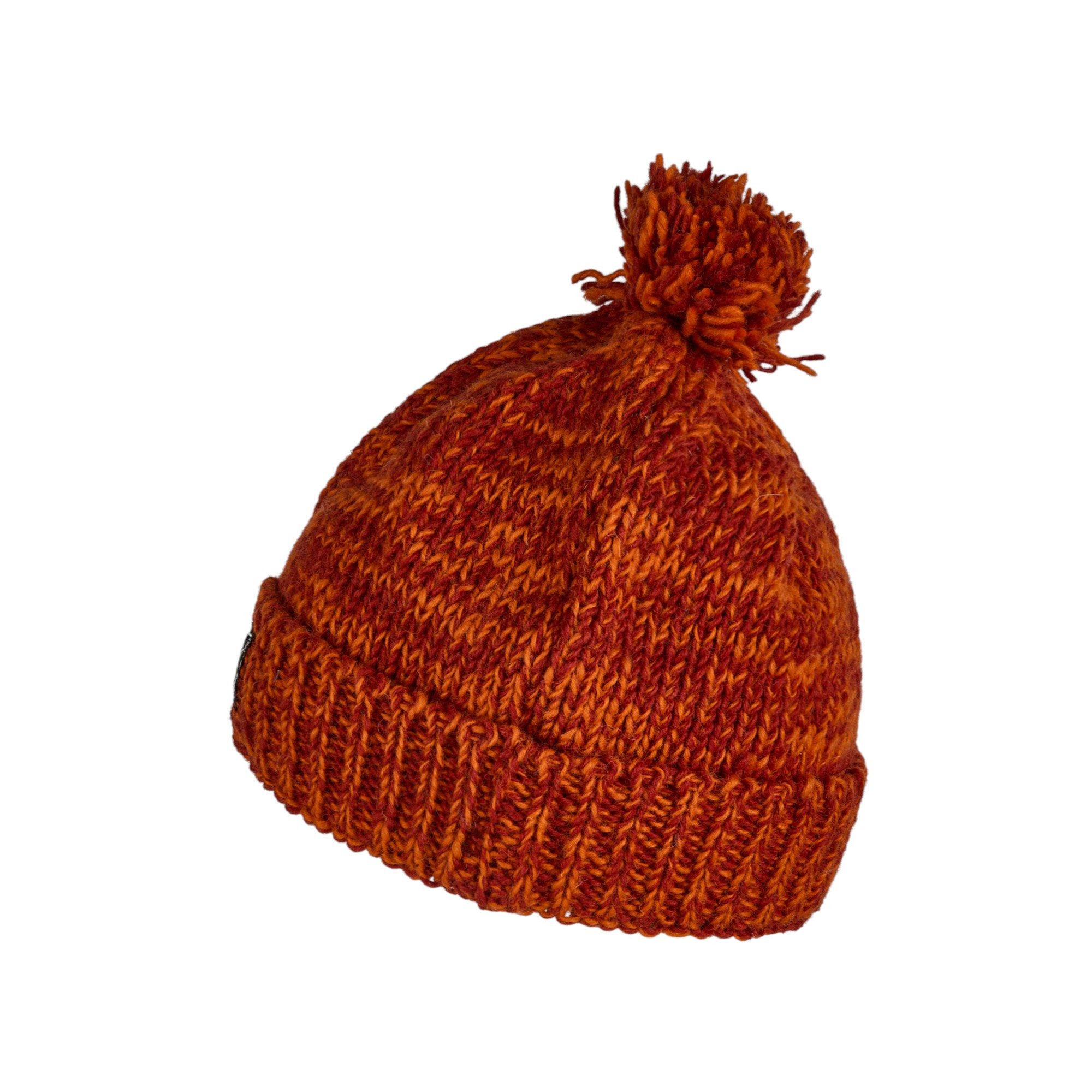 THC Natural Line Strickmütze THC Schafwoll Pudelmütze 719 orange (1 Stück, günstig online kaufen