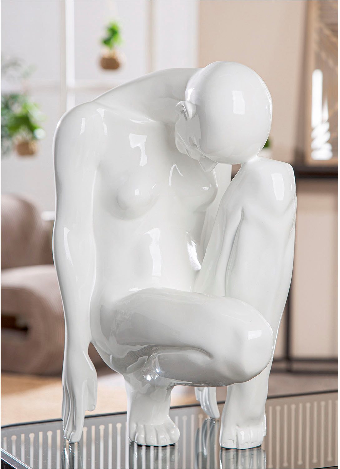 Casablanca by Gilde Dekofigur Figur Frau Signora weiß H. 41 cm (1 St)