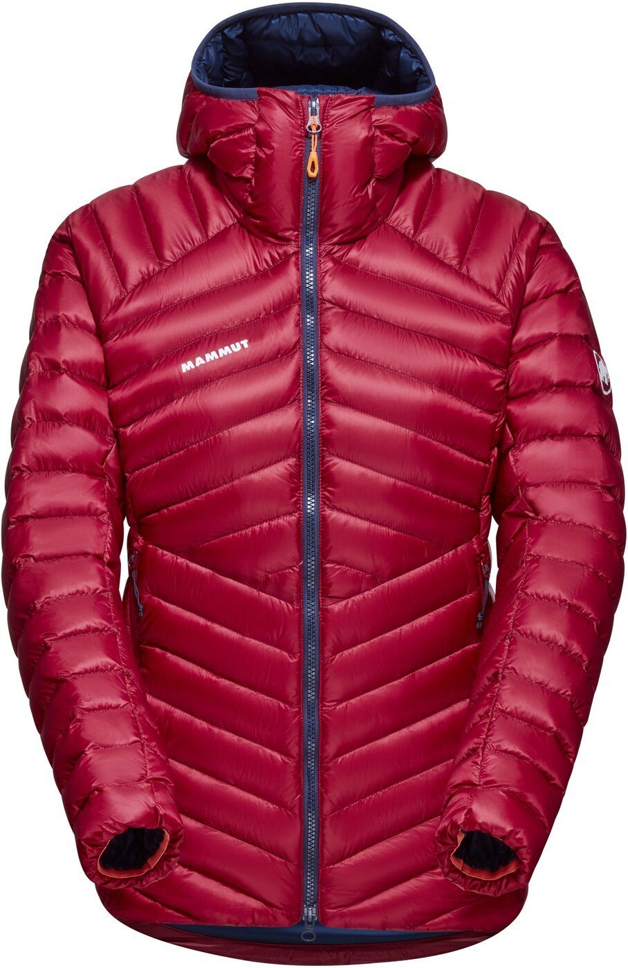 Mammut Outdoorjacke Broad Peak IN Hooded Damen Funktionsdaunenjacke rot/marine-blau
