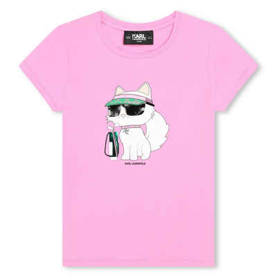 KARL LAGERFELD Print-Shirt KARL LAGERFELD KIDS Mädchen T-Shirt Biobaumwolle Golf