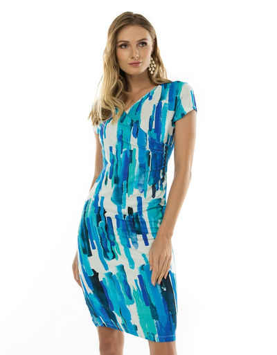 Passioni Druckkleid Kleid mit grafischen Druck mit Print