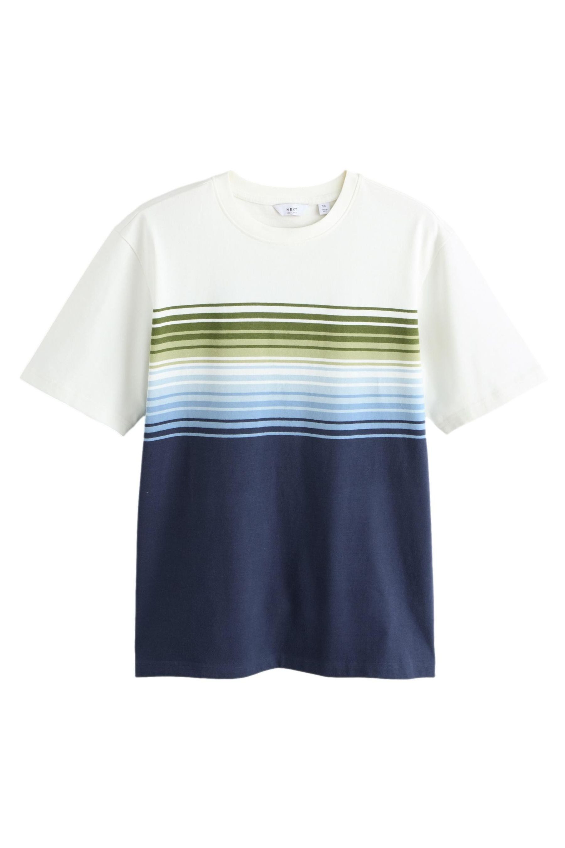 Next T-Shirt T-Shirt mit Farbverlauf und Blockfarben (1-tlg)