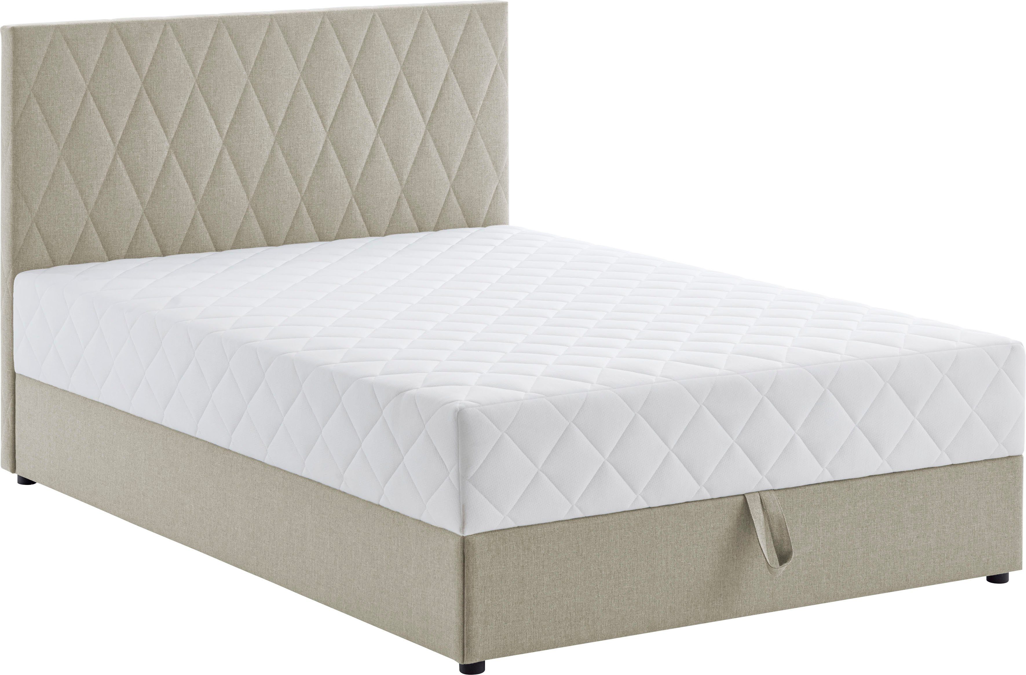 ATLANTIC home collection Boxbett "Benita", inkl. Bettkasten, erhältlich in verschiedenen Größen, inkl. Taschen-Federkernmatratze
