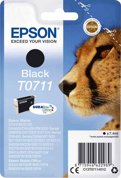 Epson T0711 Tintenpatrone (original Druckerpatrone T0711 schwarz)