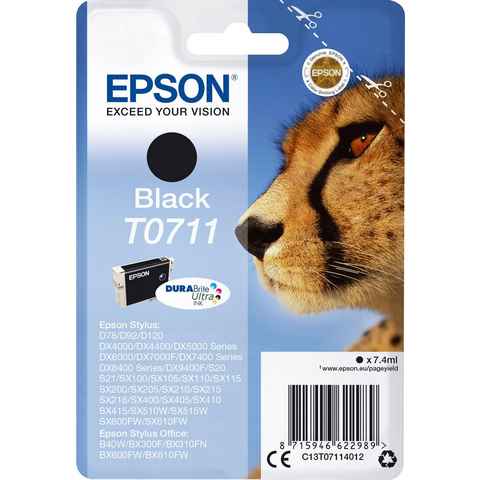 Epson T0711 Tintenpatrone (original Druckerpatrone T0711 schwarz)