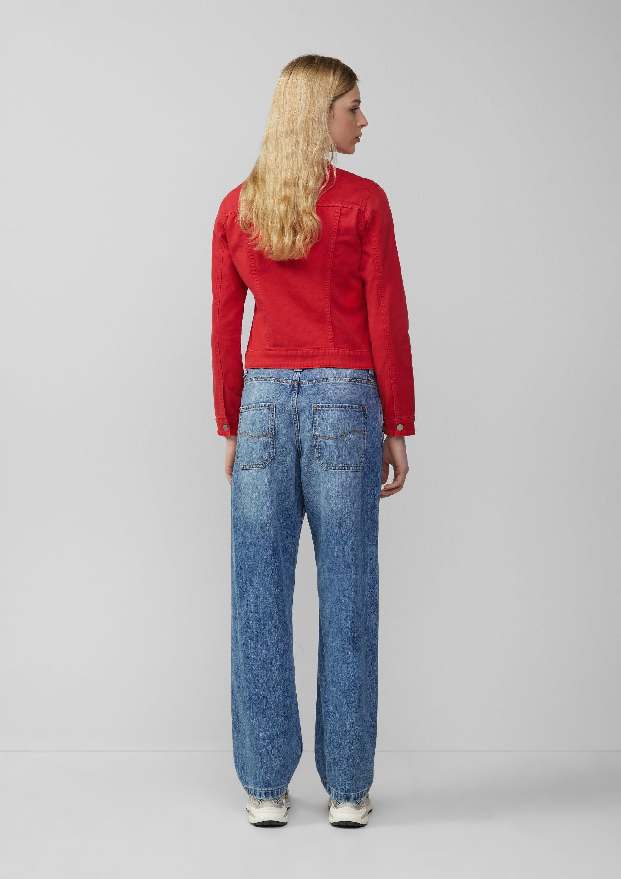 QS Funktionsjacke Indoor-Jacke Jeansjacke im Slim Fit