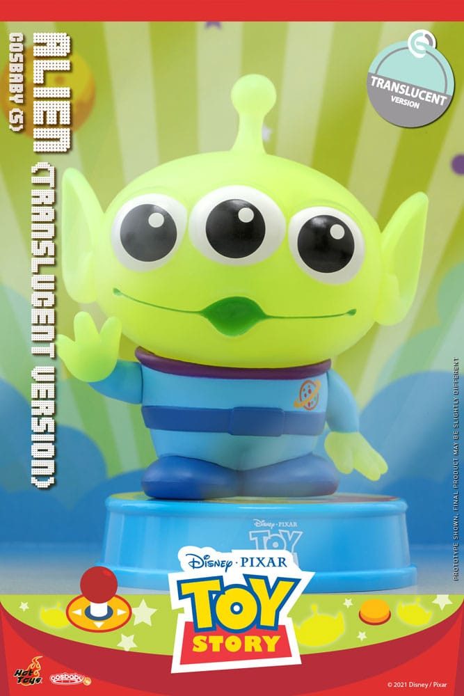 Hot Toys Merchandise-Figur Toy Story Cosbaby (S) Minifigur Alien (Translucent Version) 10 cm