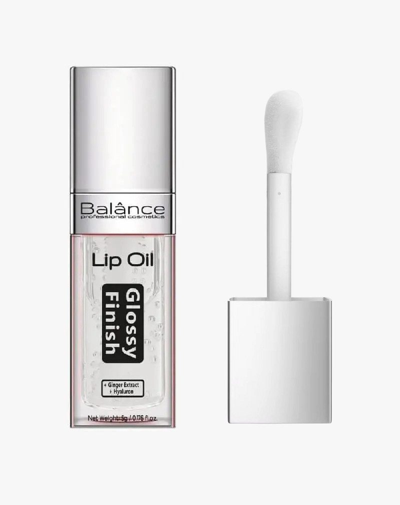 Balânce cosmetics Lippenöl Lip Oil, Lipgloss,Lippenbalsam, 5 Sorten & Farbtöne, pflegendes Lippenöl,hochwertiges Lipoil mit Hyaluron